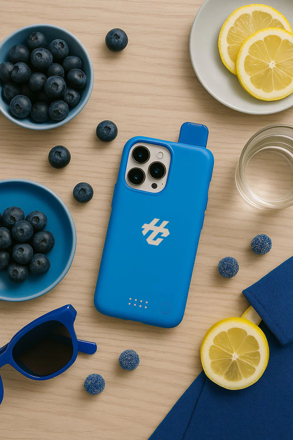 Blue Razz Ice LumaBreeze Frost Loop Case